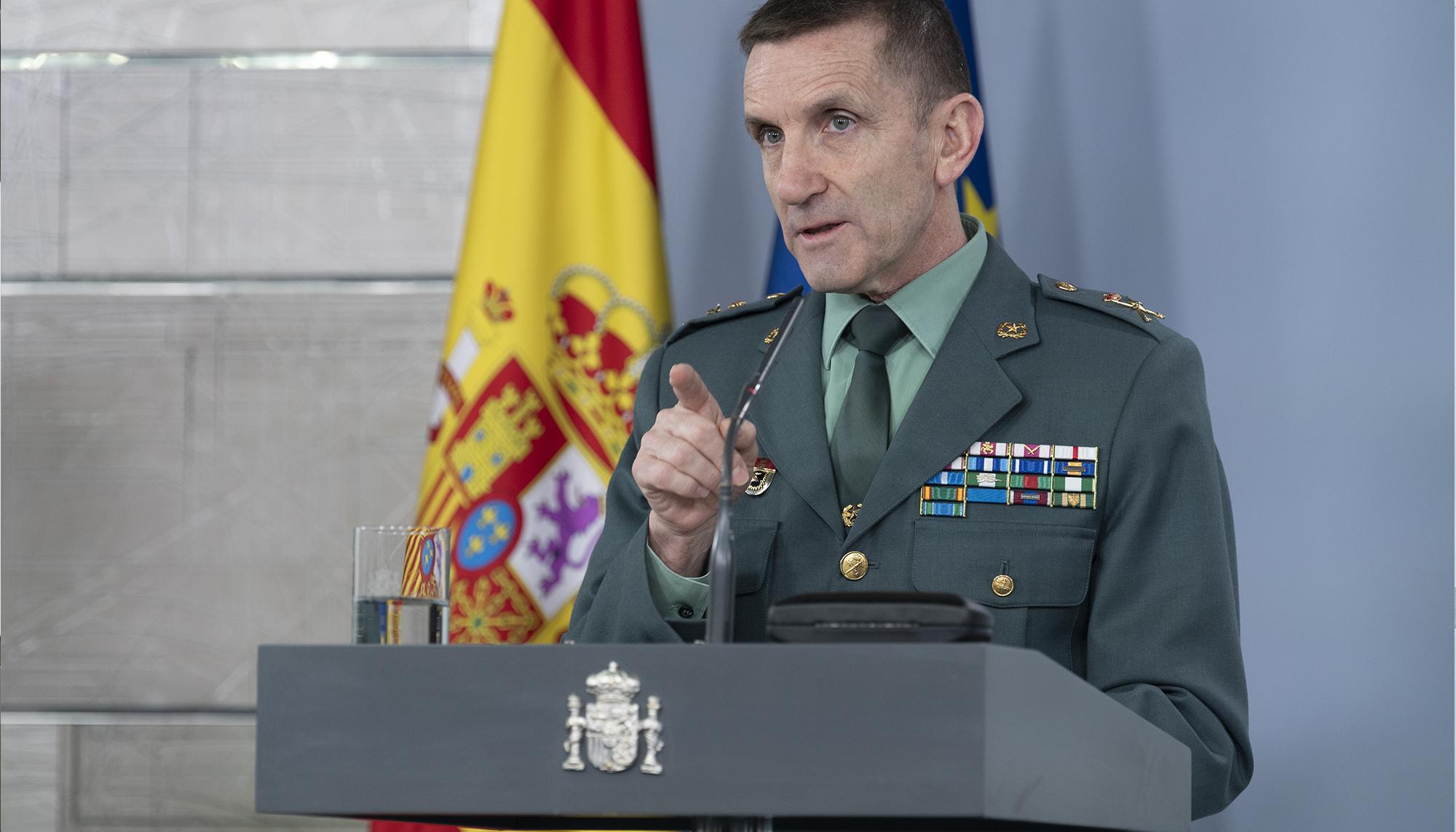 José Manuel Santiago, Jefe del Estado Mayor de la Guardia Civil.